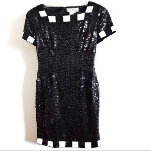 AJ Bari Vintage Sequin Dress